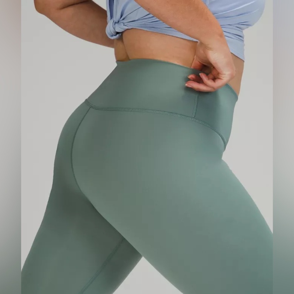 Misty Glade Lululemon Wunder Under High-Rise Leggings 28”; size 2